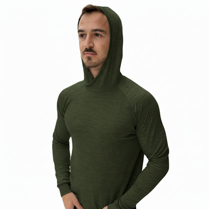 100% Merino Wool Sun-Shirt Hoodie