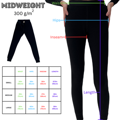 100% Merino Wool Women's Leggings