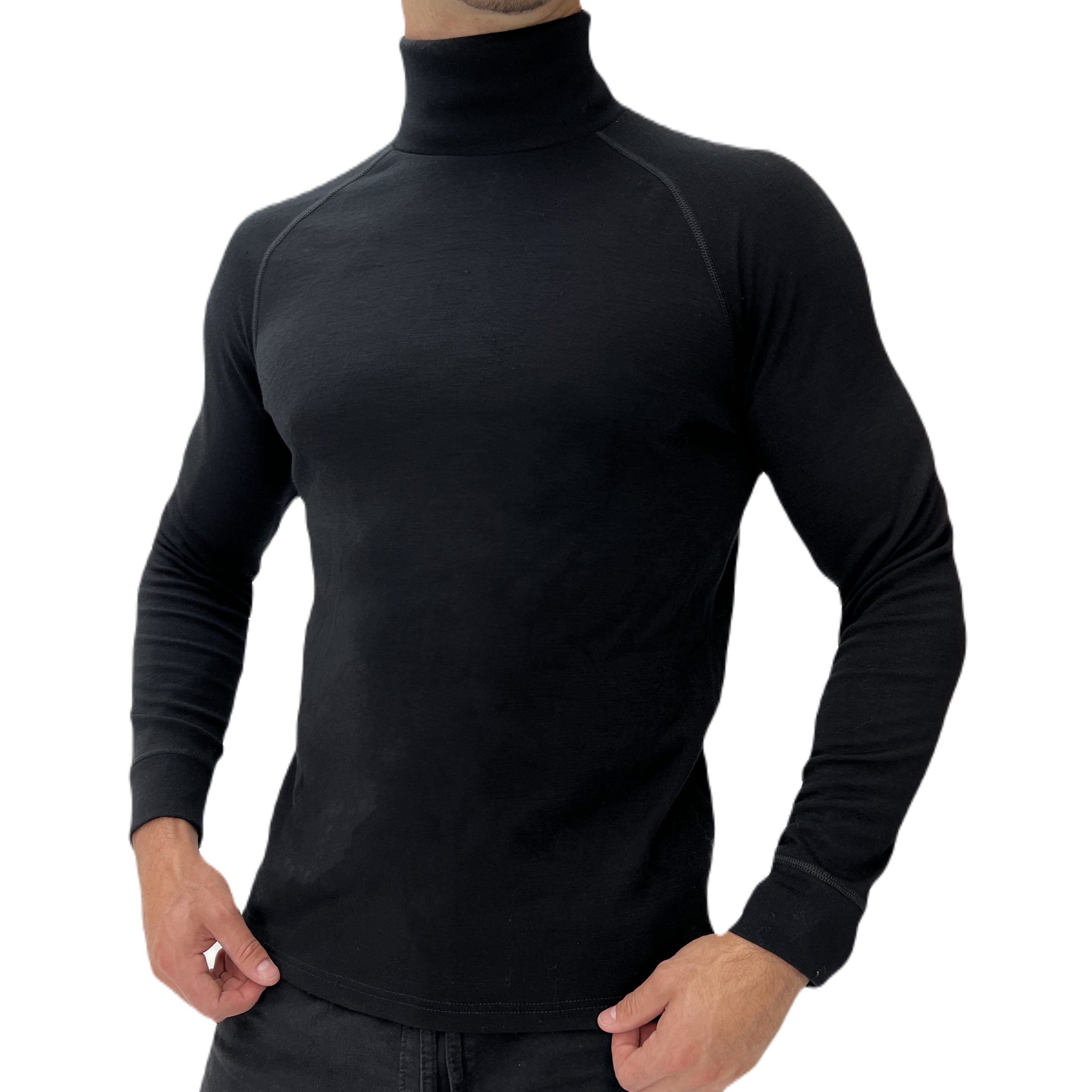 100 Merino Wool Men s long sleeved Base layer Wool e